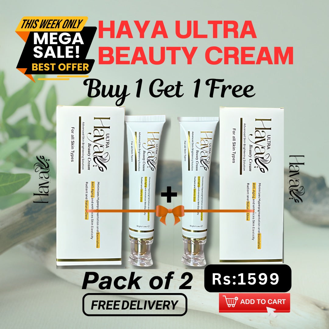 Haya Beauty Cream (Ultra) BUY 1 GET 1 FREE